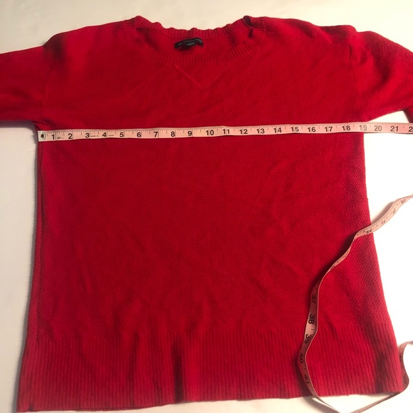 American eagle cotton red knit patterned sweater - Picture 4 of 8